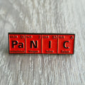 Spilla “PANIC” stile tavola periodica