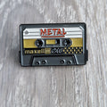 Spilla cassetta vintage “Metal”