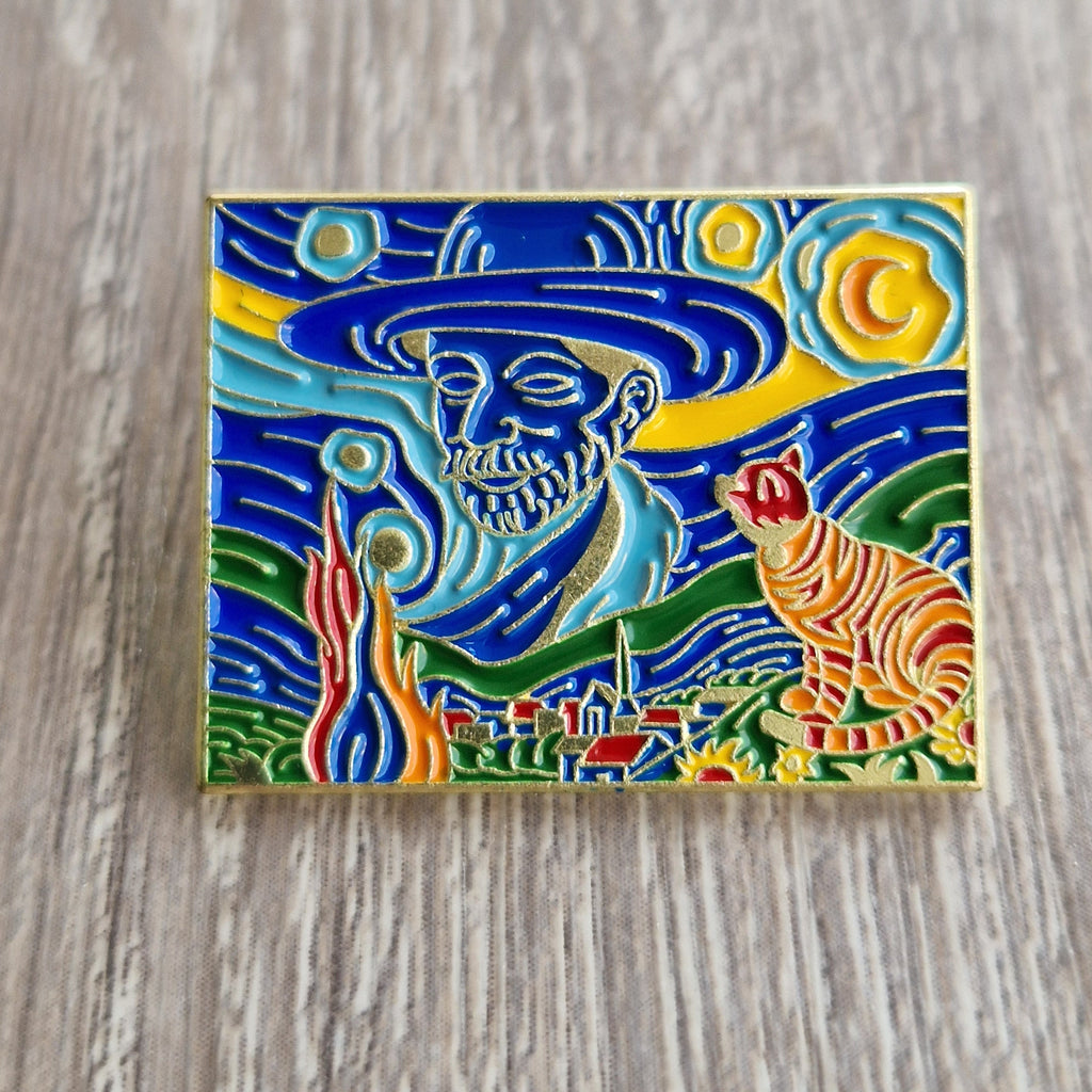 Spilla artistica ispirazione pittura iconica