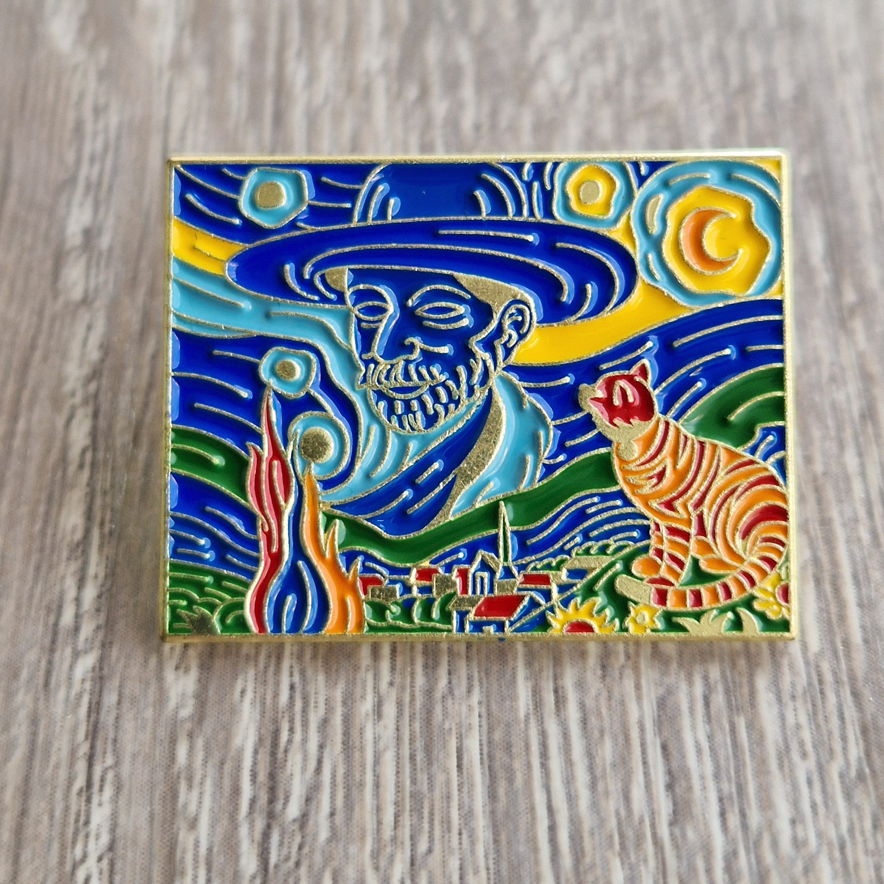 Spilla artistica ispirazione pittura iconica