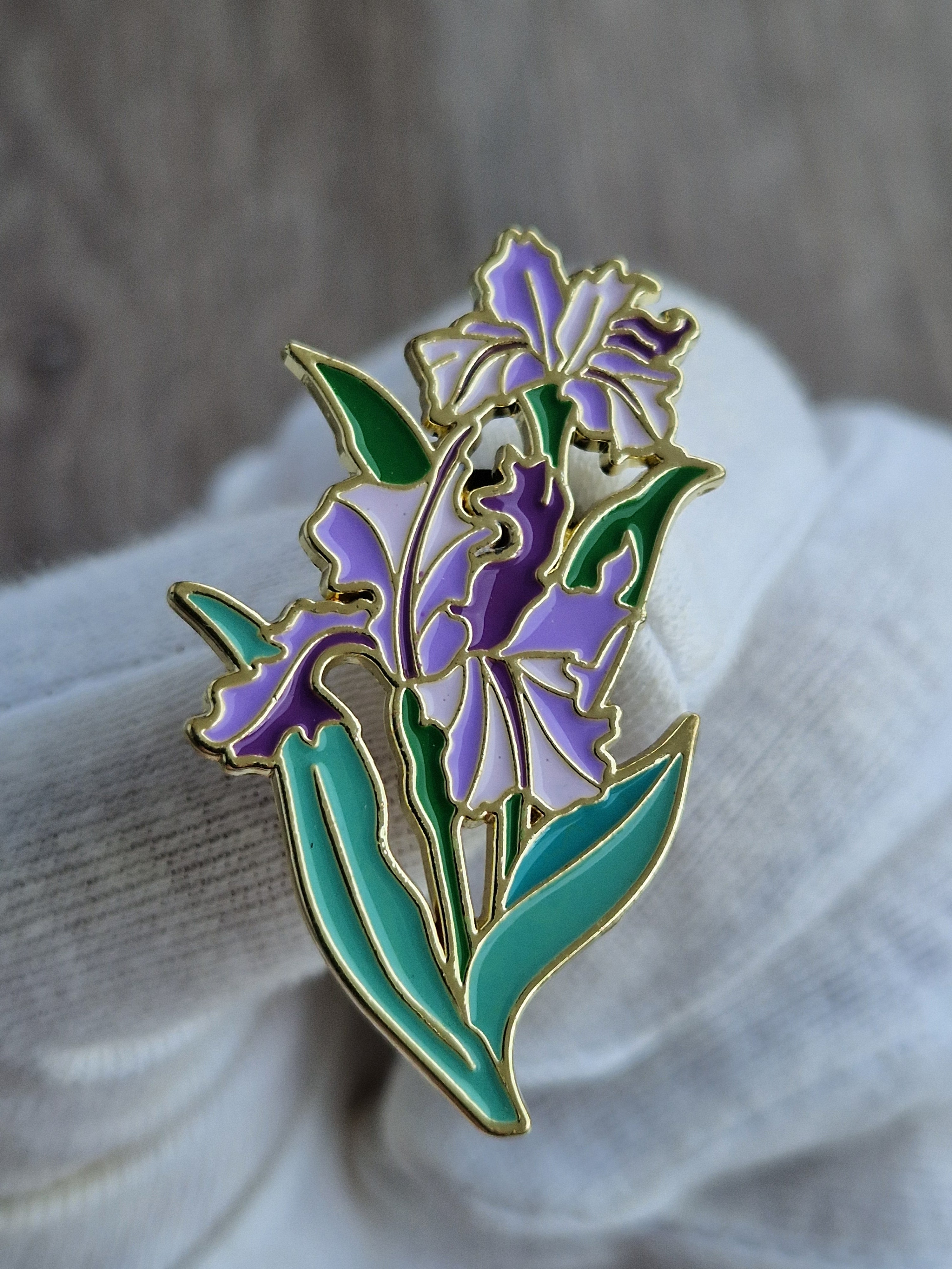 Spilla Iris Viola
