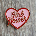 Spilla Girl Power Cuore Rosa