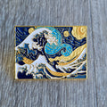 Spilla Grande Onda di Kanagawa Smaltata