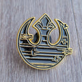 Spilla Ribelli Star Wars Nera e Oro
