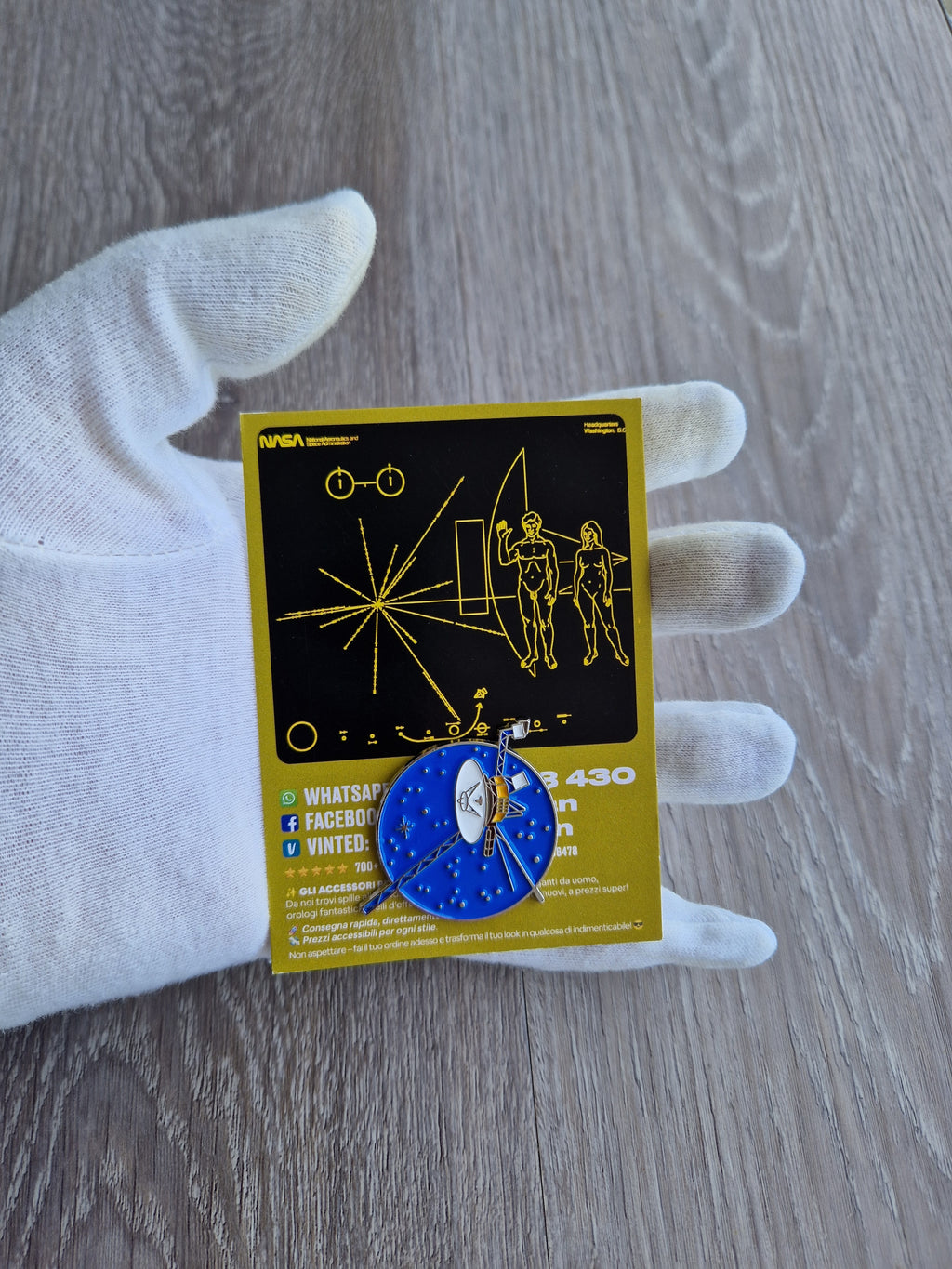 Spilla e Card Voyager Golden Record