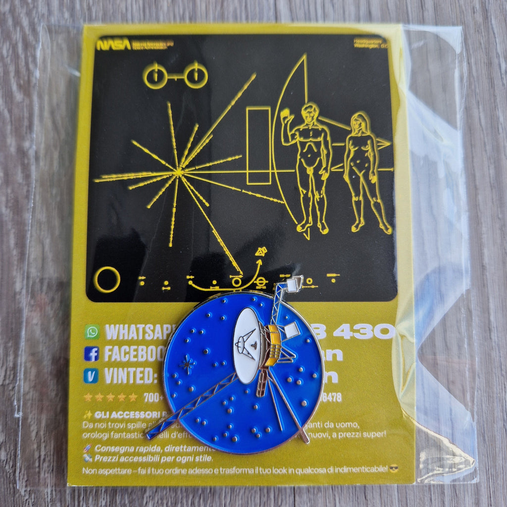 Spilla e Card Voyager Golden Record