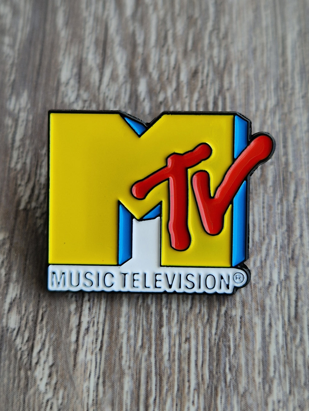 Spilla e Card MTV Music Television Vintage