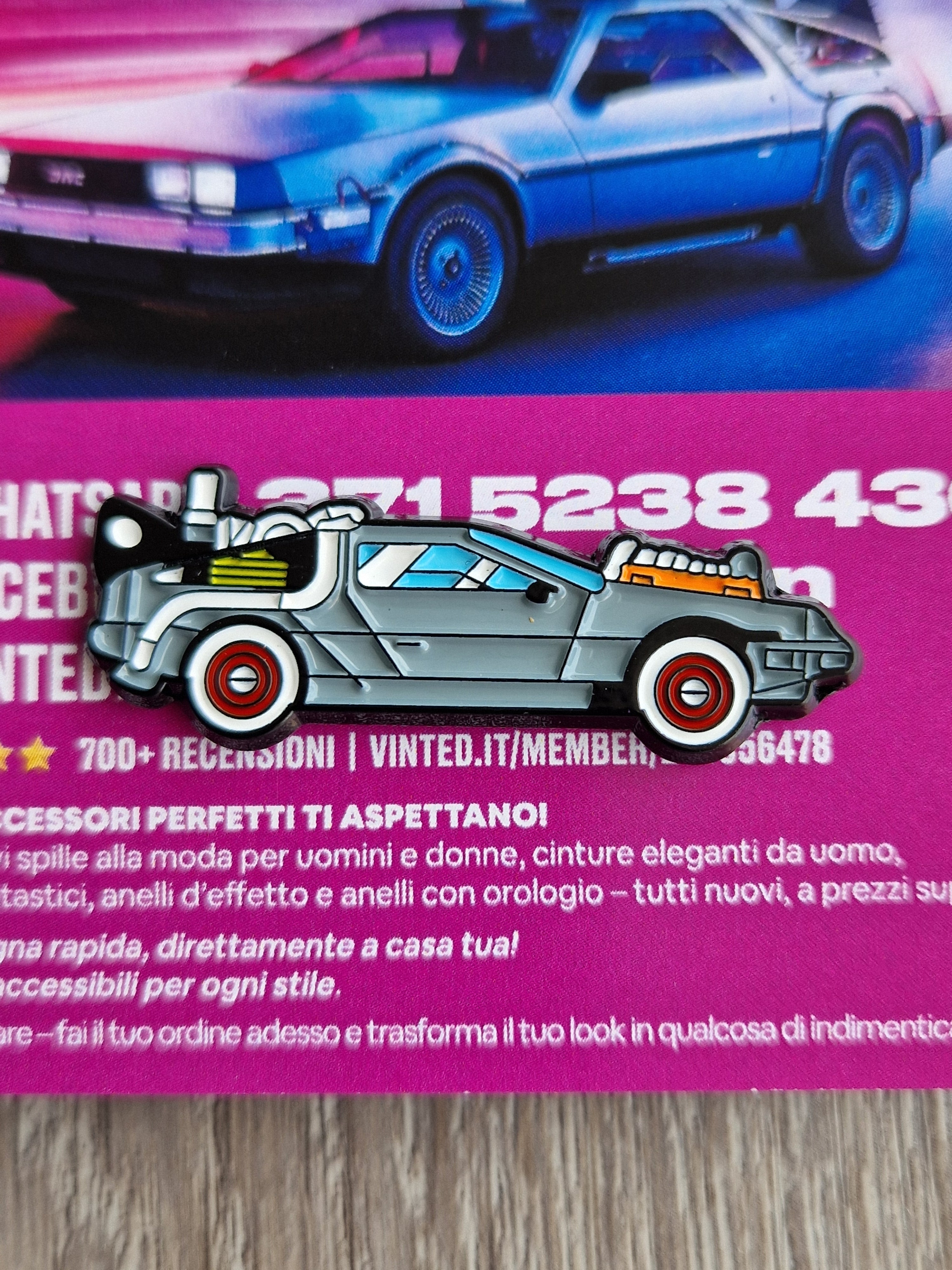 Spilla e card Back to the Future