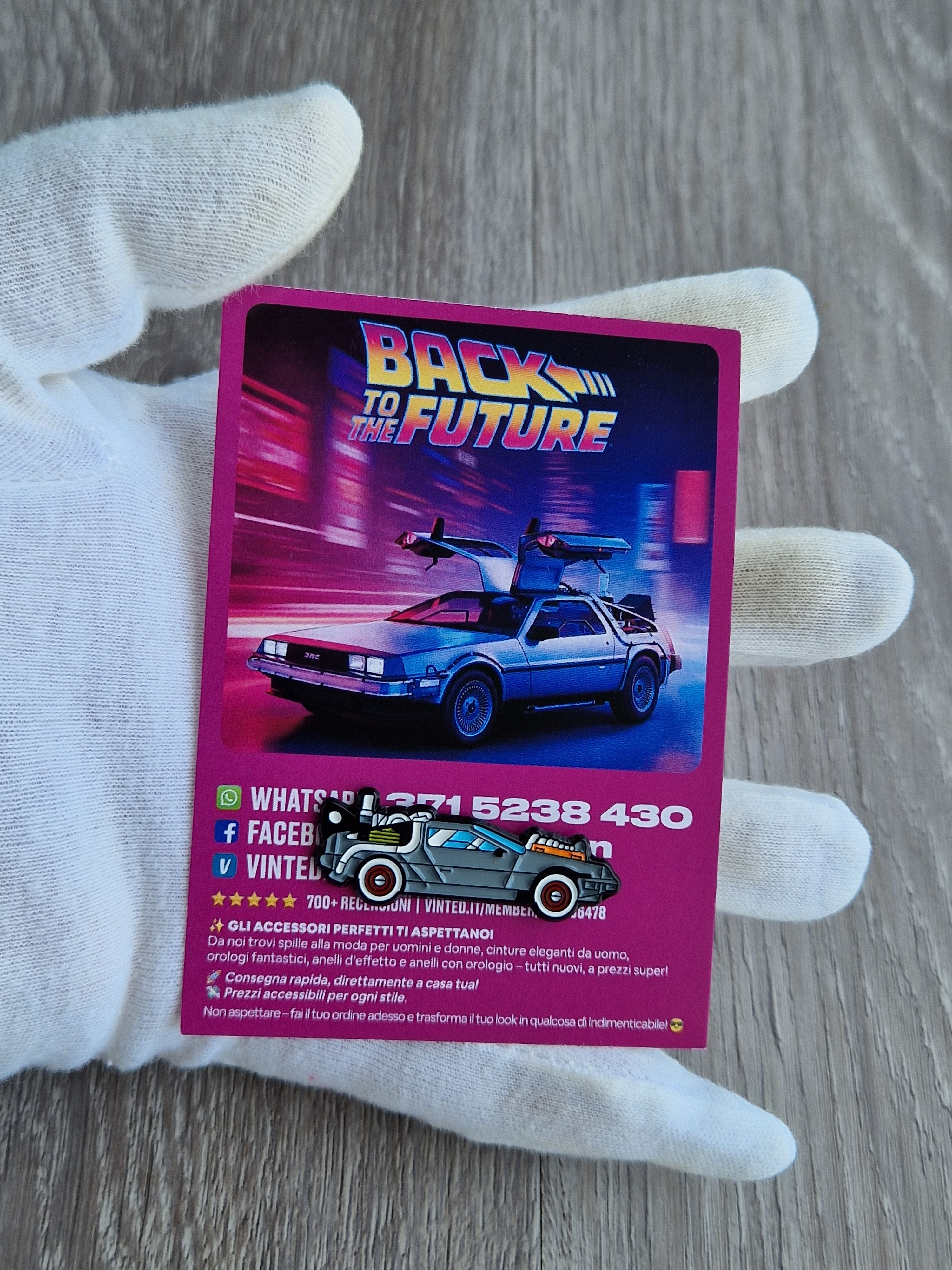 Spilla e card Back to the Future
