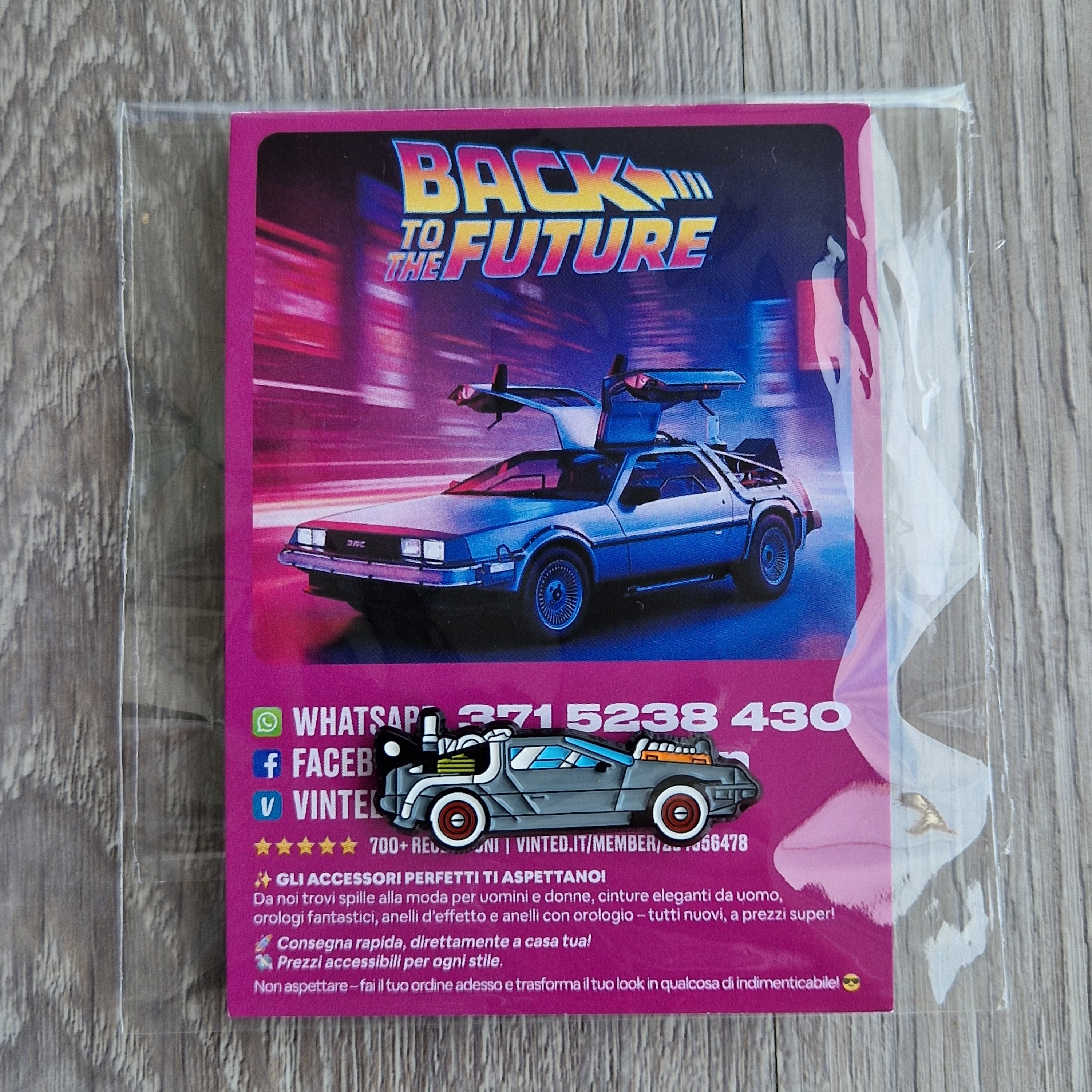 Spilla e card Back to the Future