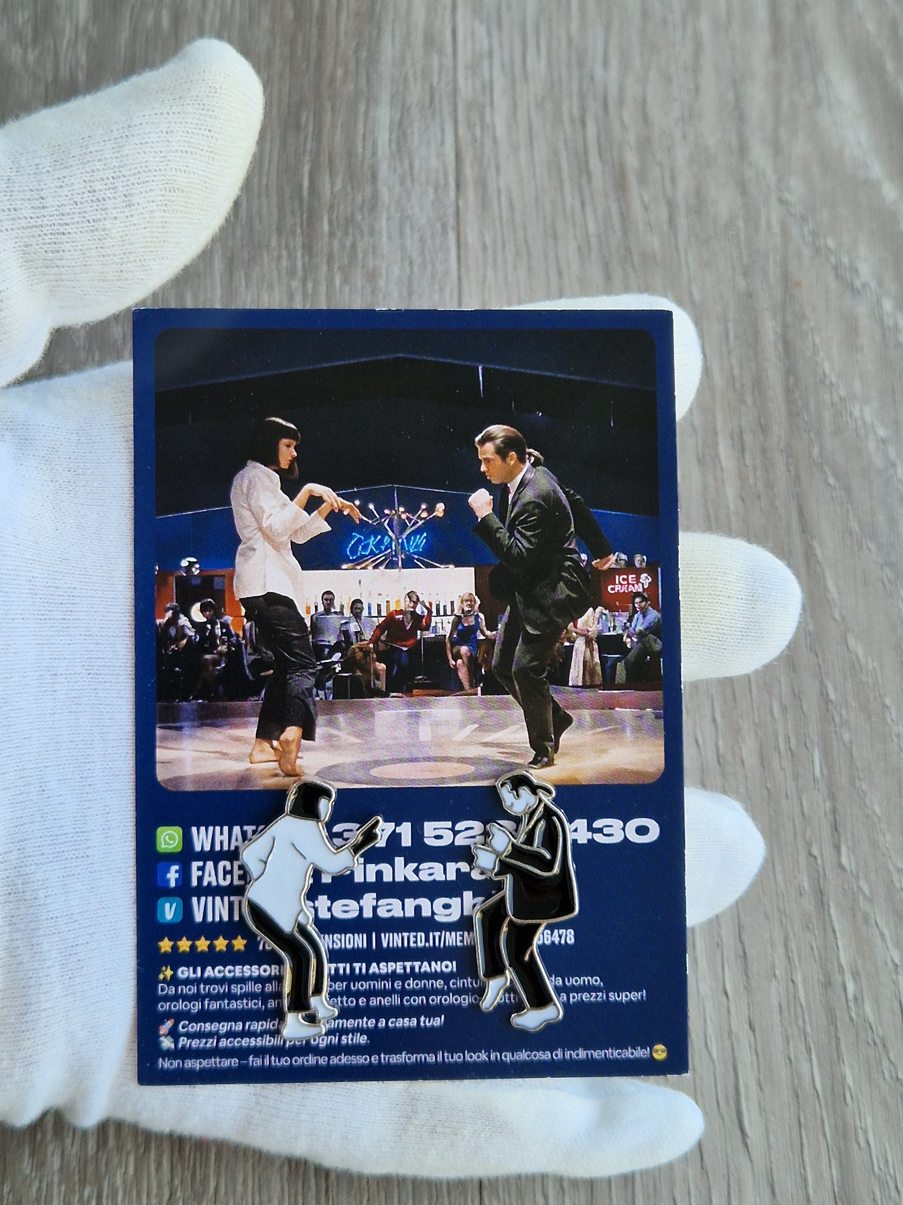 Spilla e card MTV Music Television Vintage