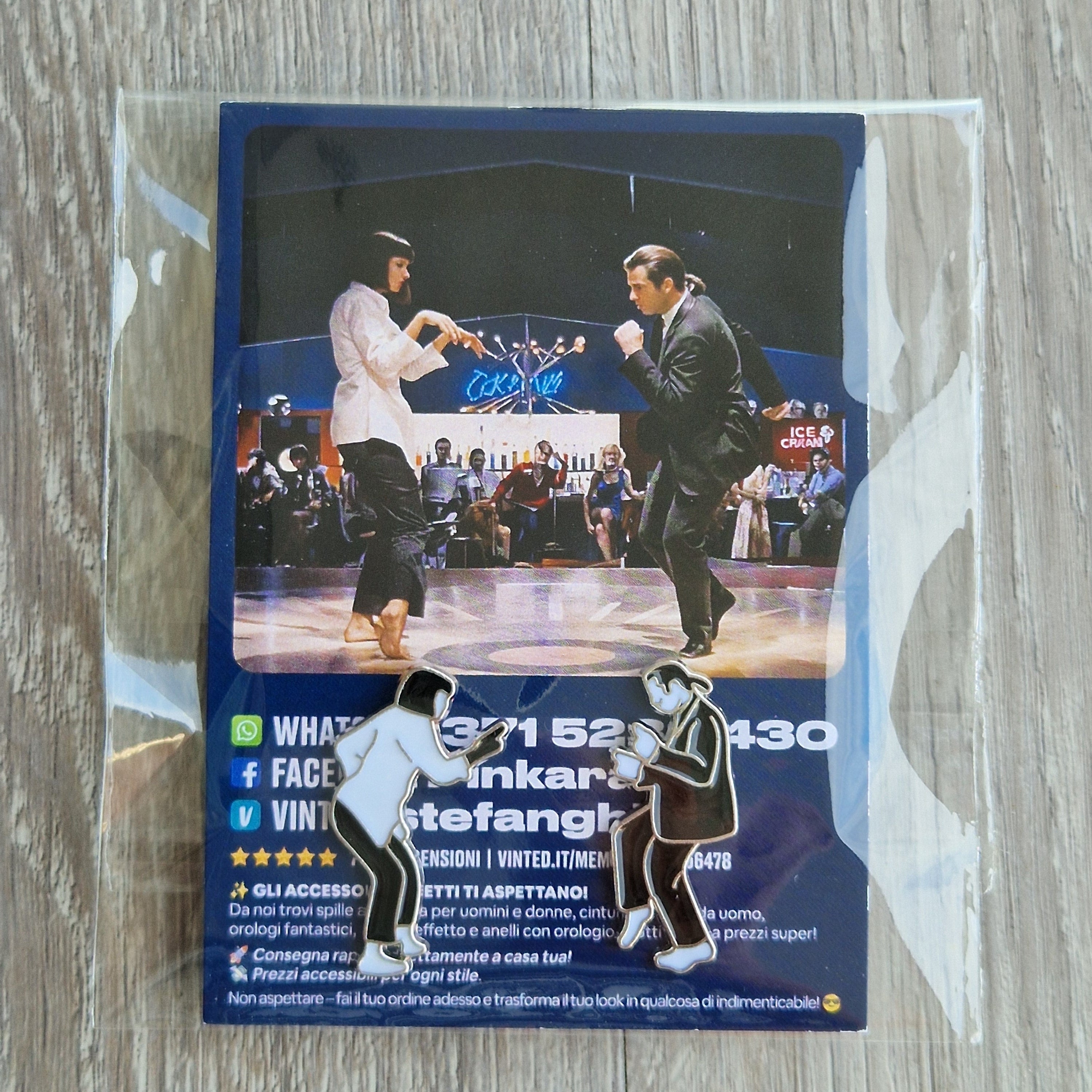 Spilla e card MTV Music Television Vintage
