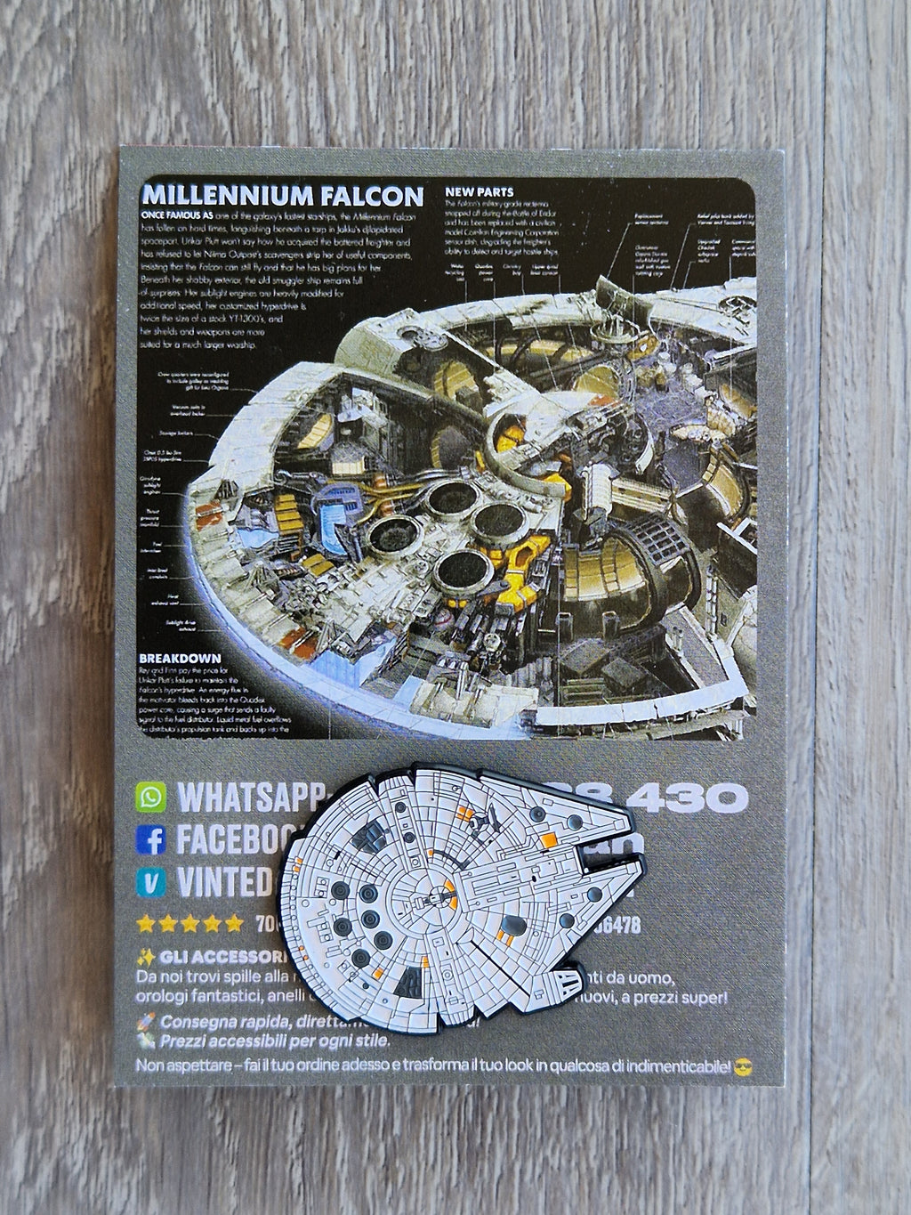 Spilla Millennium Falcon Star Wars