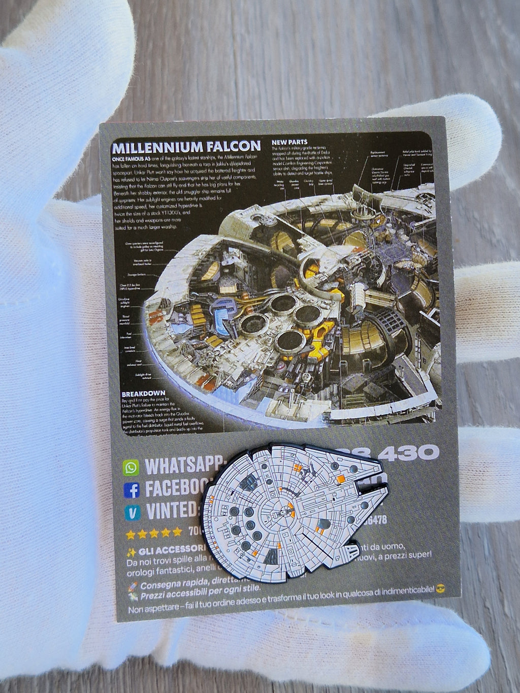 Spilla Millennium Falcon Star Wars