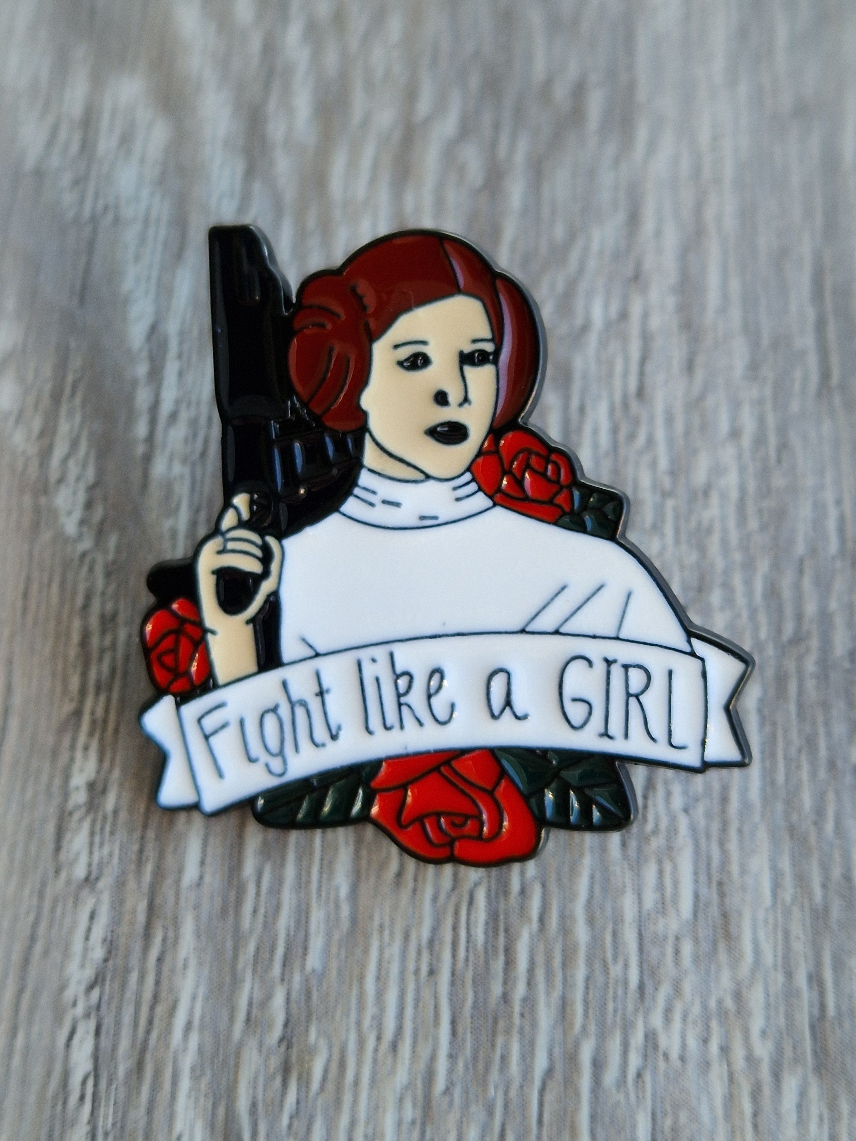 Spilla e card Princess Leia Fight Like a Girl