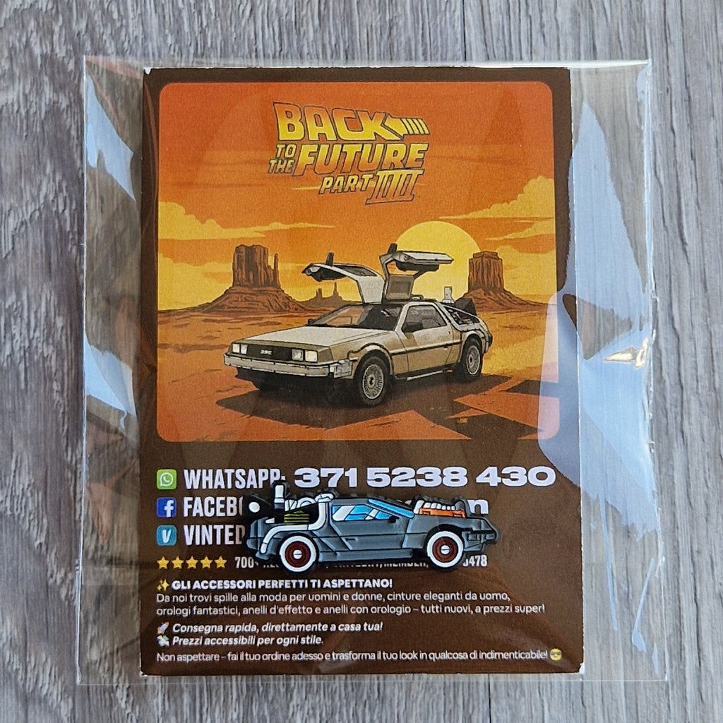 Spilla e card Back to the Future