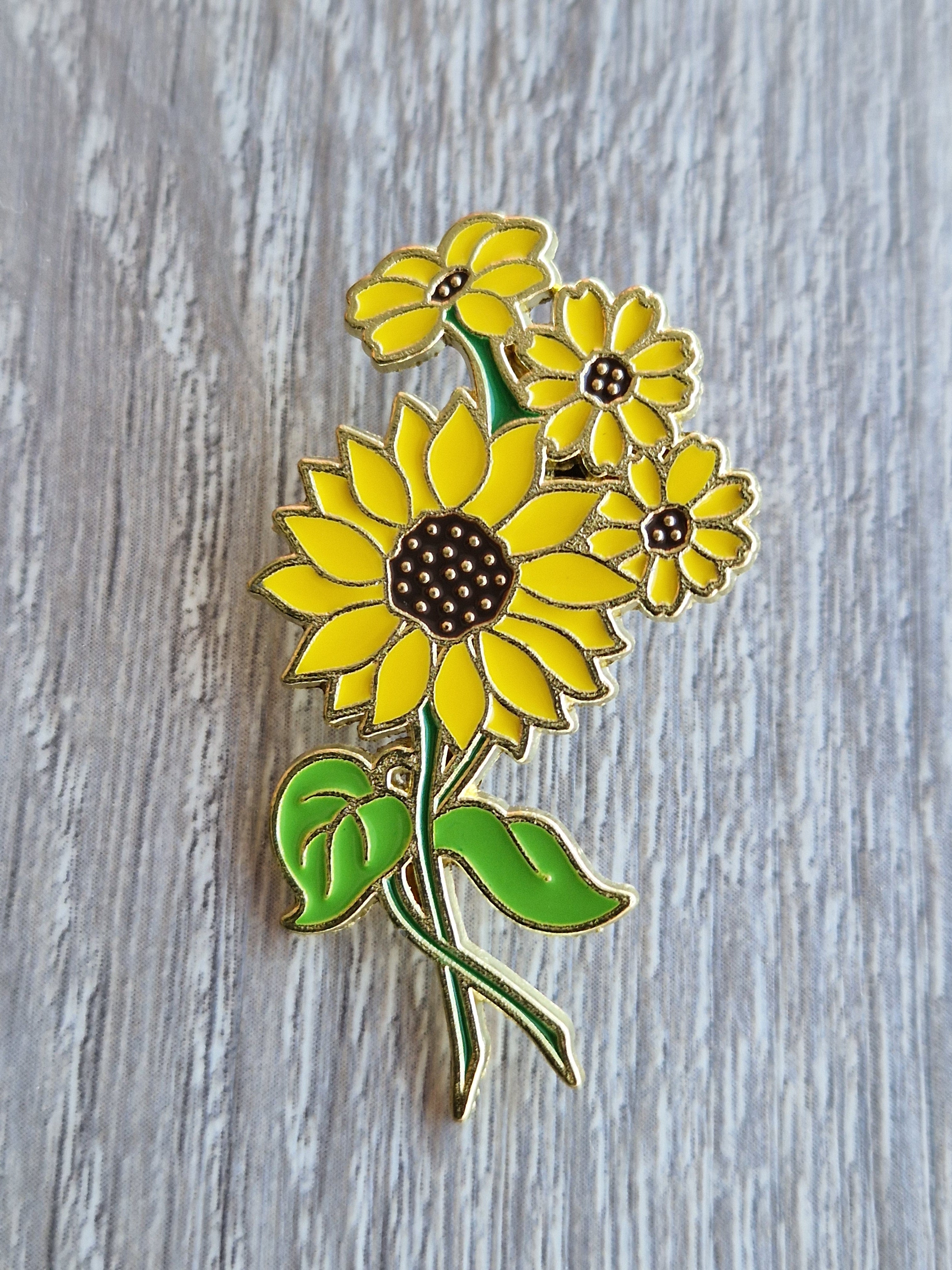 Spilla e card Girasole Artistico