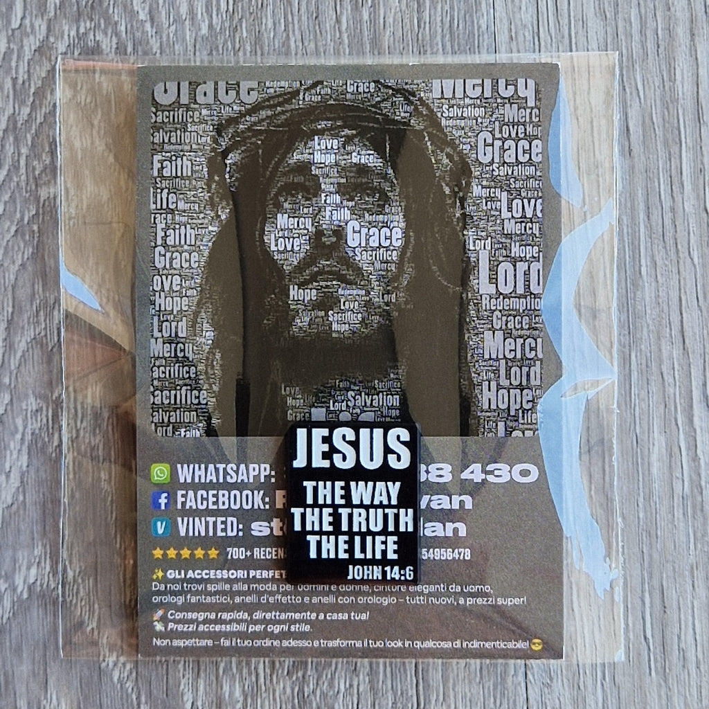 Spilla e card Jesus The Way The Truth The Life