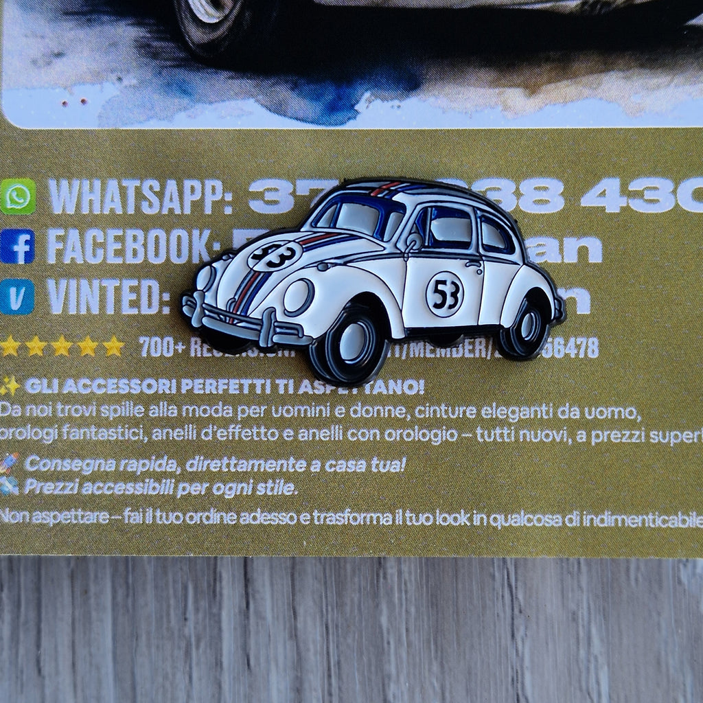 Spilla e card Maggiolino Volkswagen 53