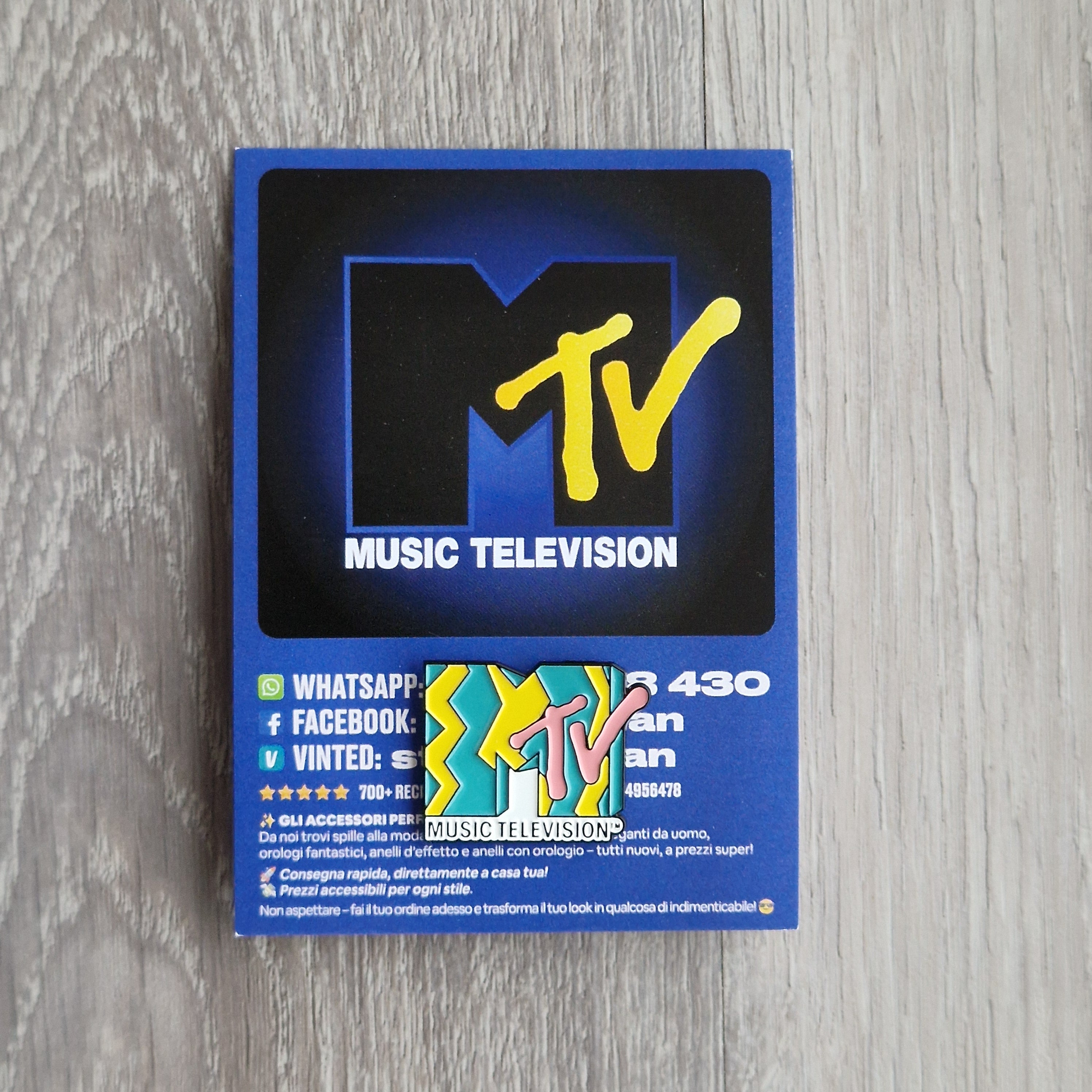Spilla e card MTV Music Television