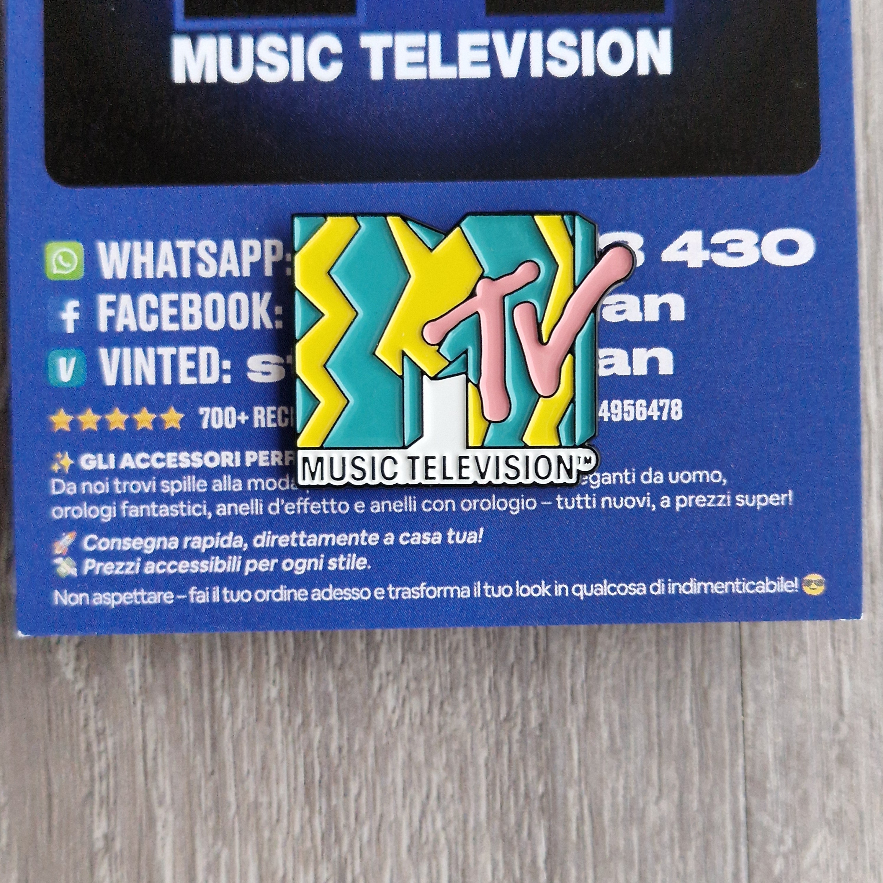 Spilla e card MTV Music Television