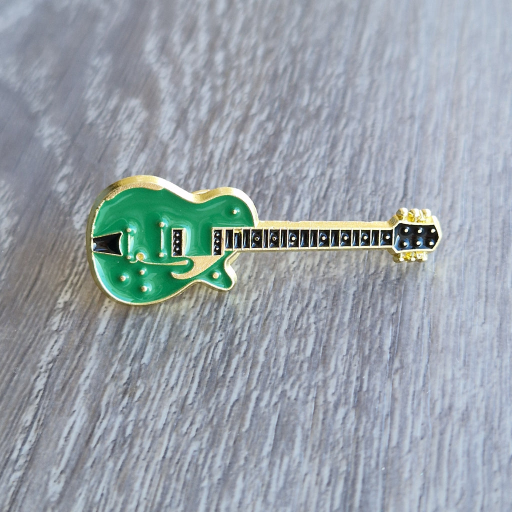Spilla Chitarra Elettrica Verde
