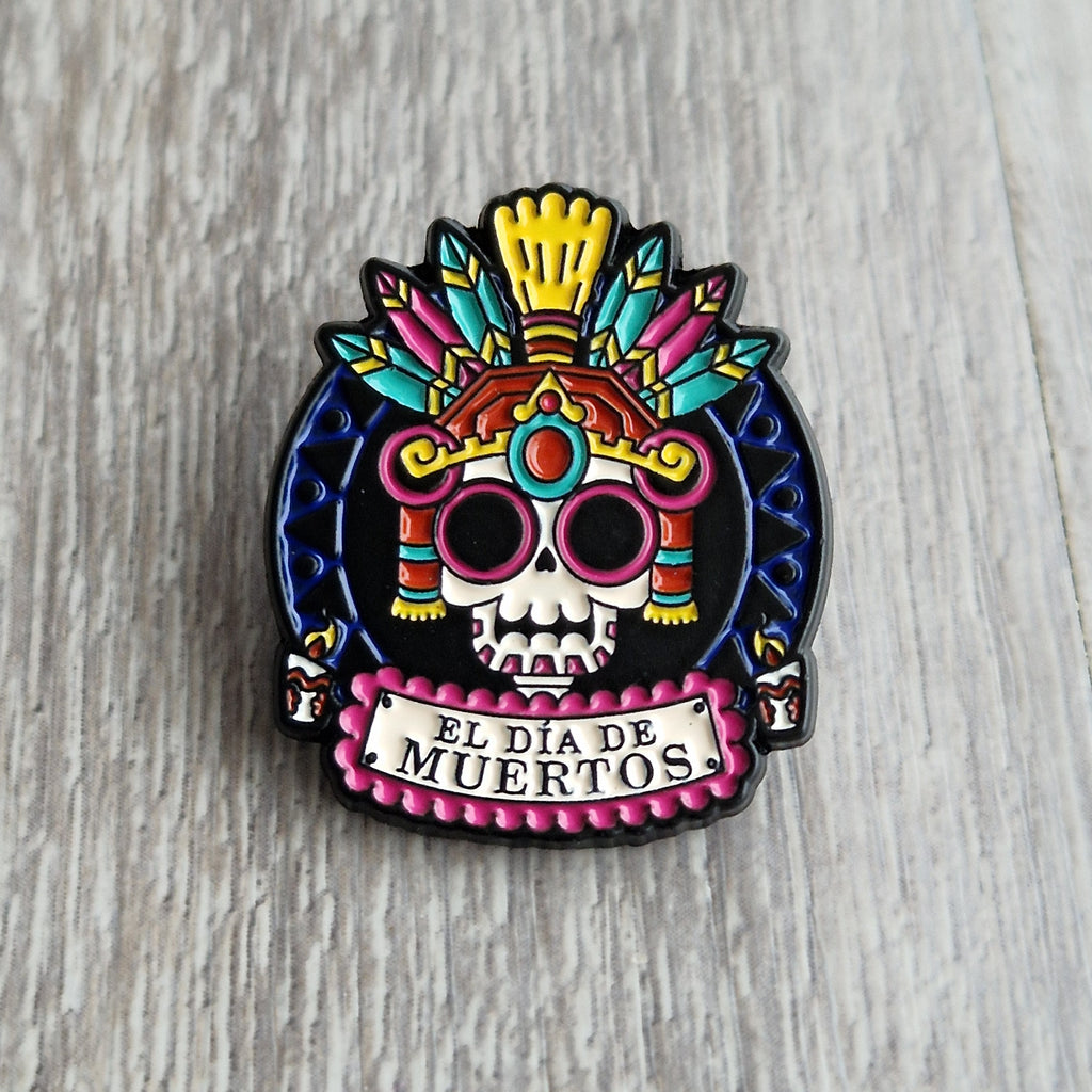 Pin Smaltata Teschio Messicano Colorato