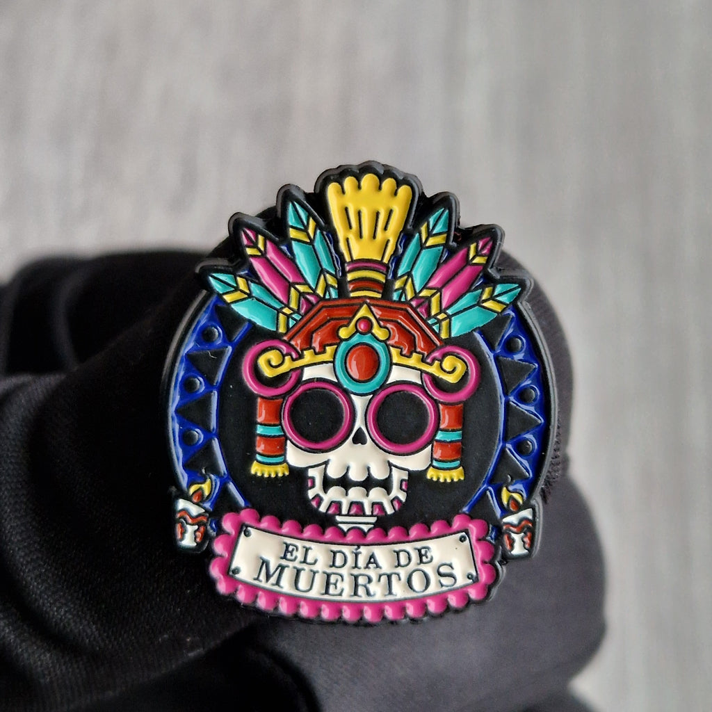 Pin Smaltata Teschio Messicano Colorato