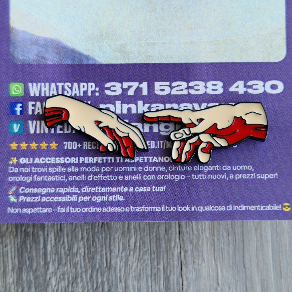 Spilla e card Creazione di Adamo