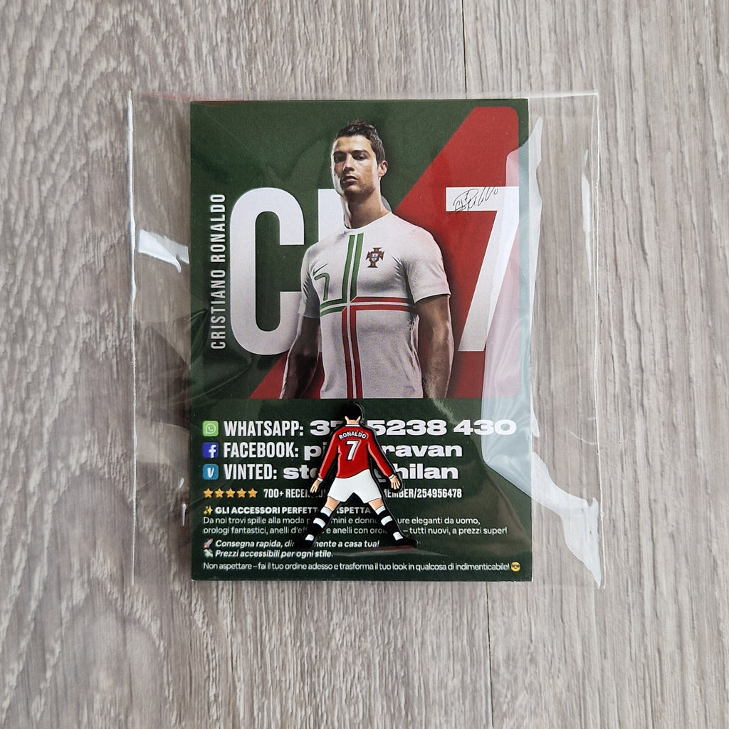 Spilla e card Cristiano Ronaldo CR7
