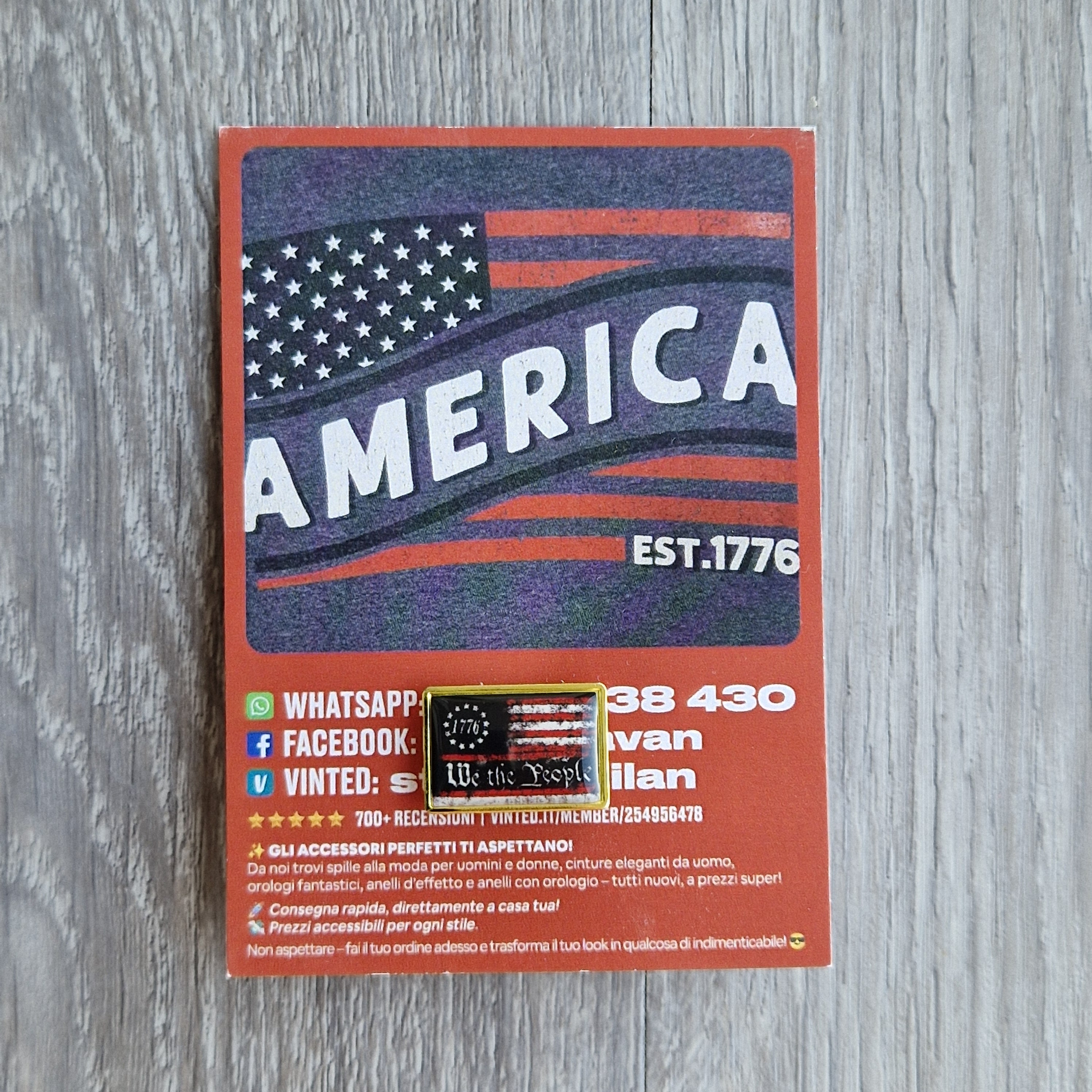 Spilla e card America We The People