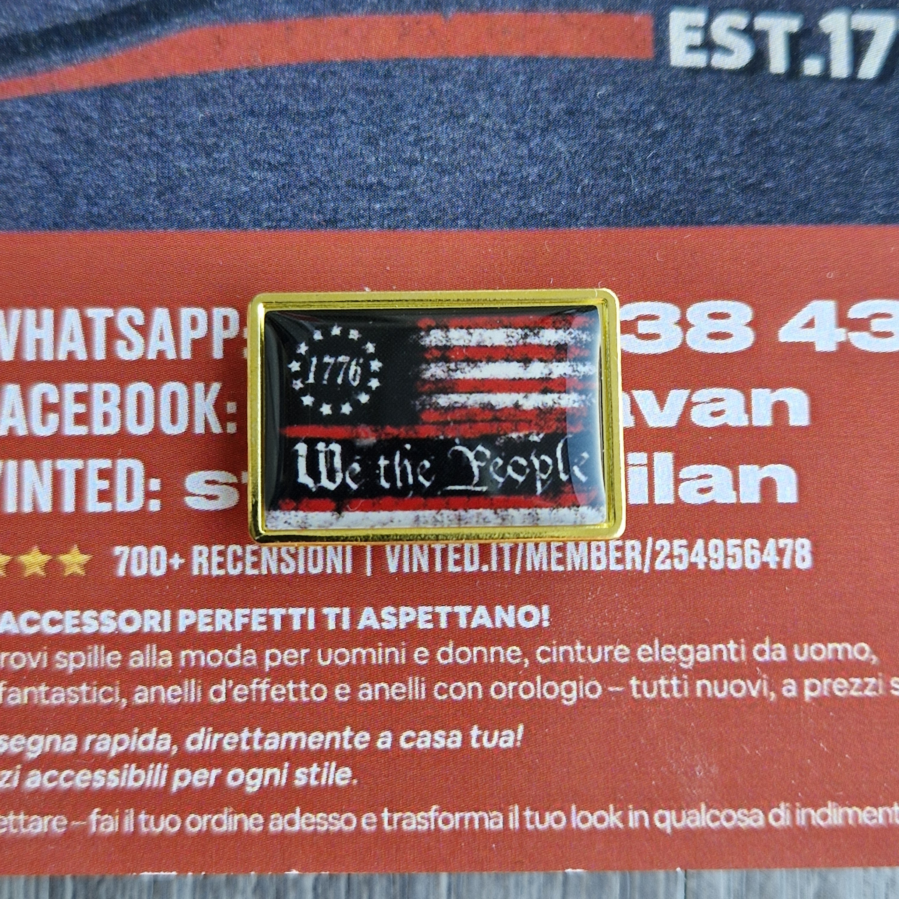 Spilla e card America We The People