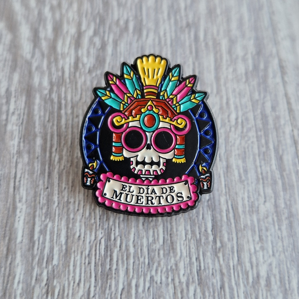 Spilla e card Dia de los Muertos