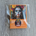 Spilla e card Dia de los Muertos