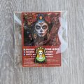 Spilla e card Catrina Teschio Colorato