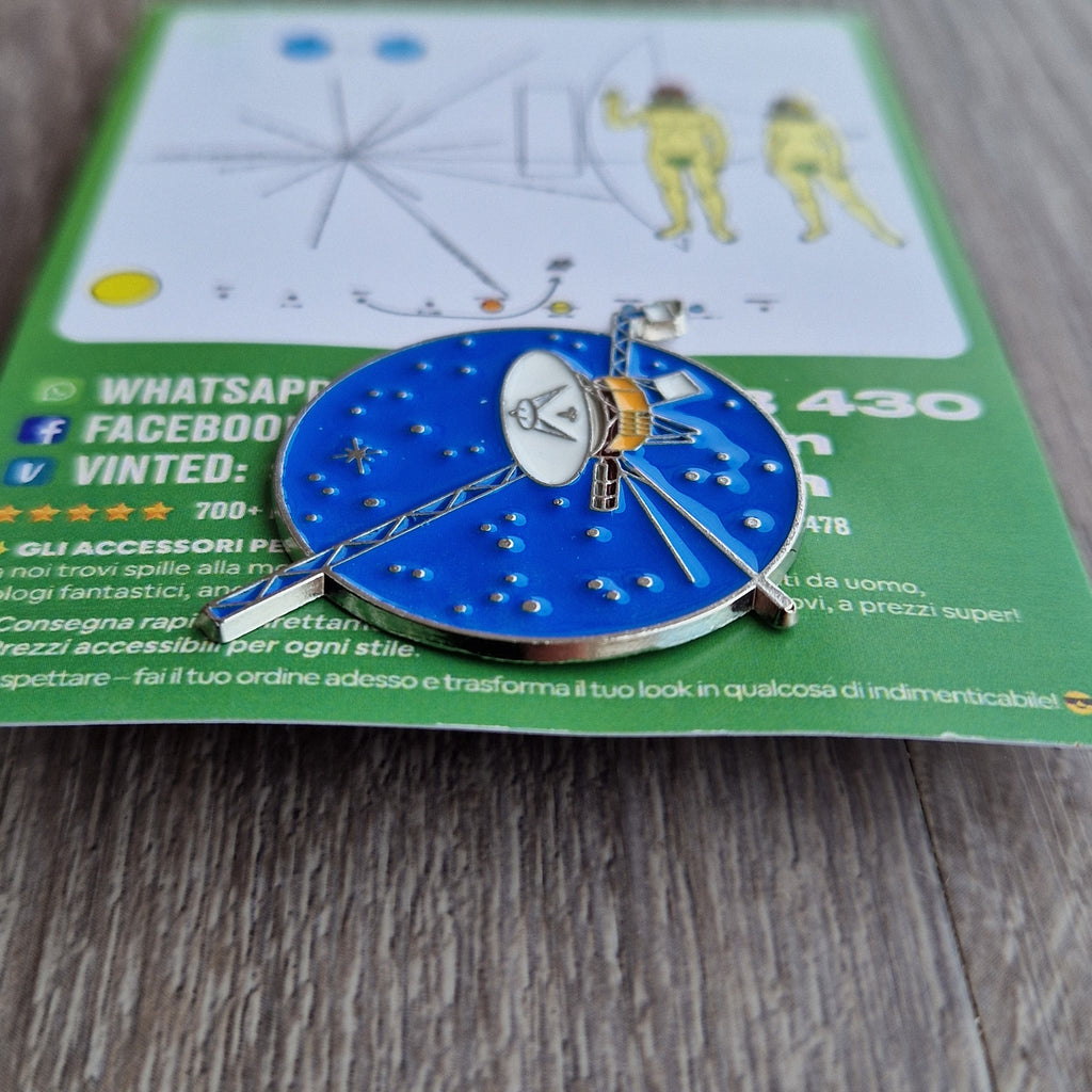 Spilla e card Pianeta Blu Astronomia