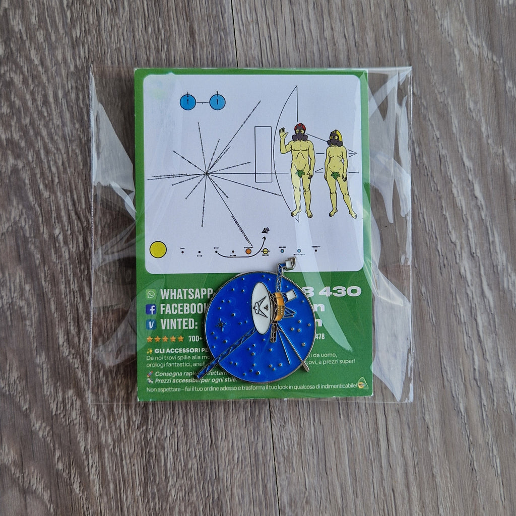 Spilla e card Pianeta Blu Astronomia