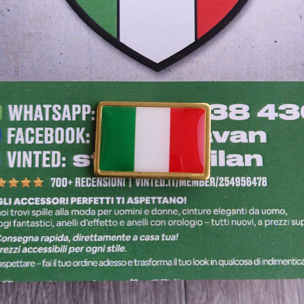 Spilla e card Italia Tricolore