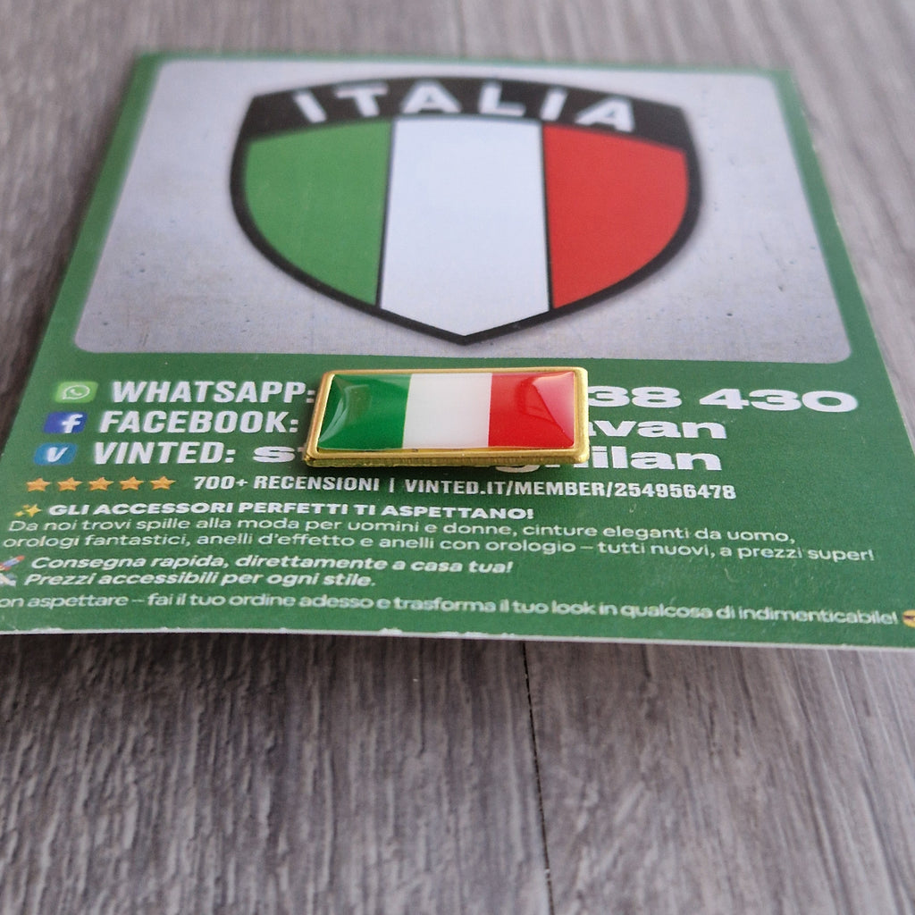 Spilla e card Italia Tricolore