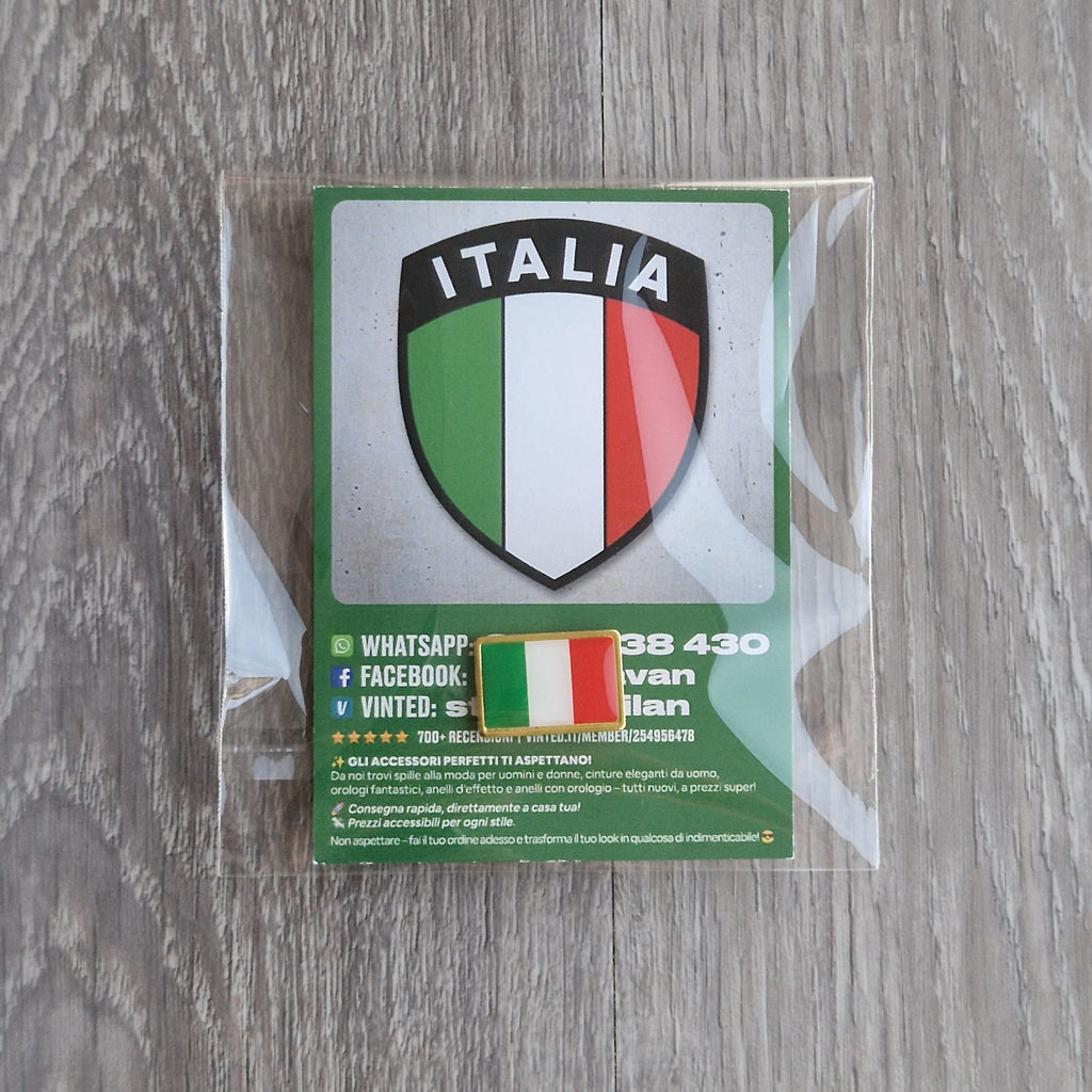 Spilla e card Italia Tricolore