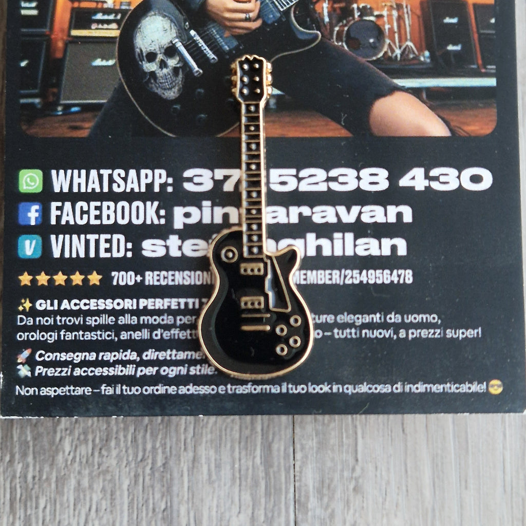 Spilla e card Chitarra Rock