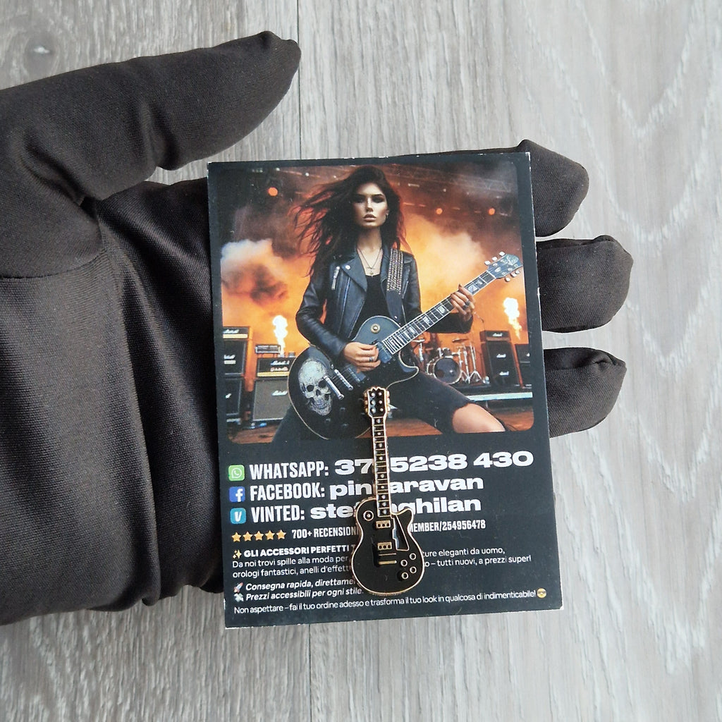 Spilla e card Chitarra Rock