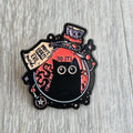 Spilla Gatto Nero “Dont open evil inside”