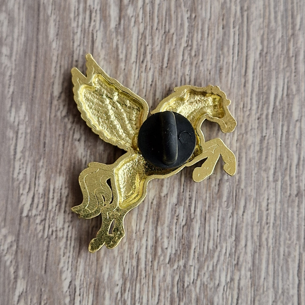 Spilla Pegaso Nero Iridescente