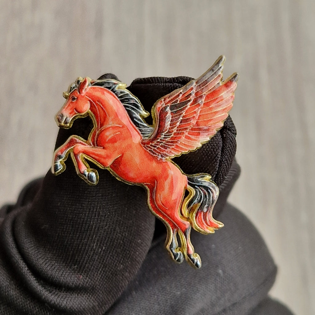 Spilla Pegaso Rosso