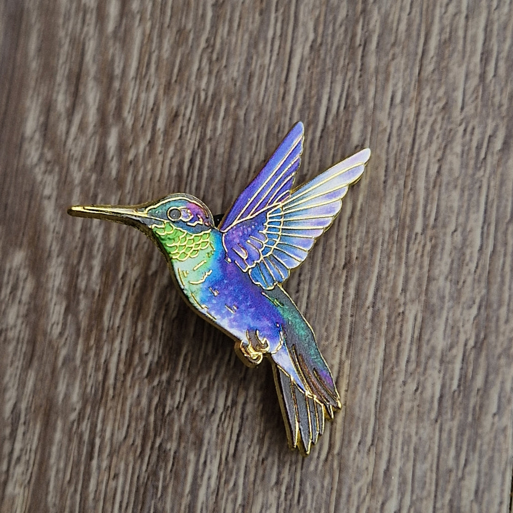 Spilla Colibrì Iridescente