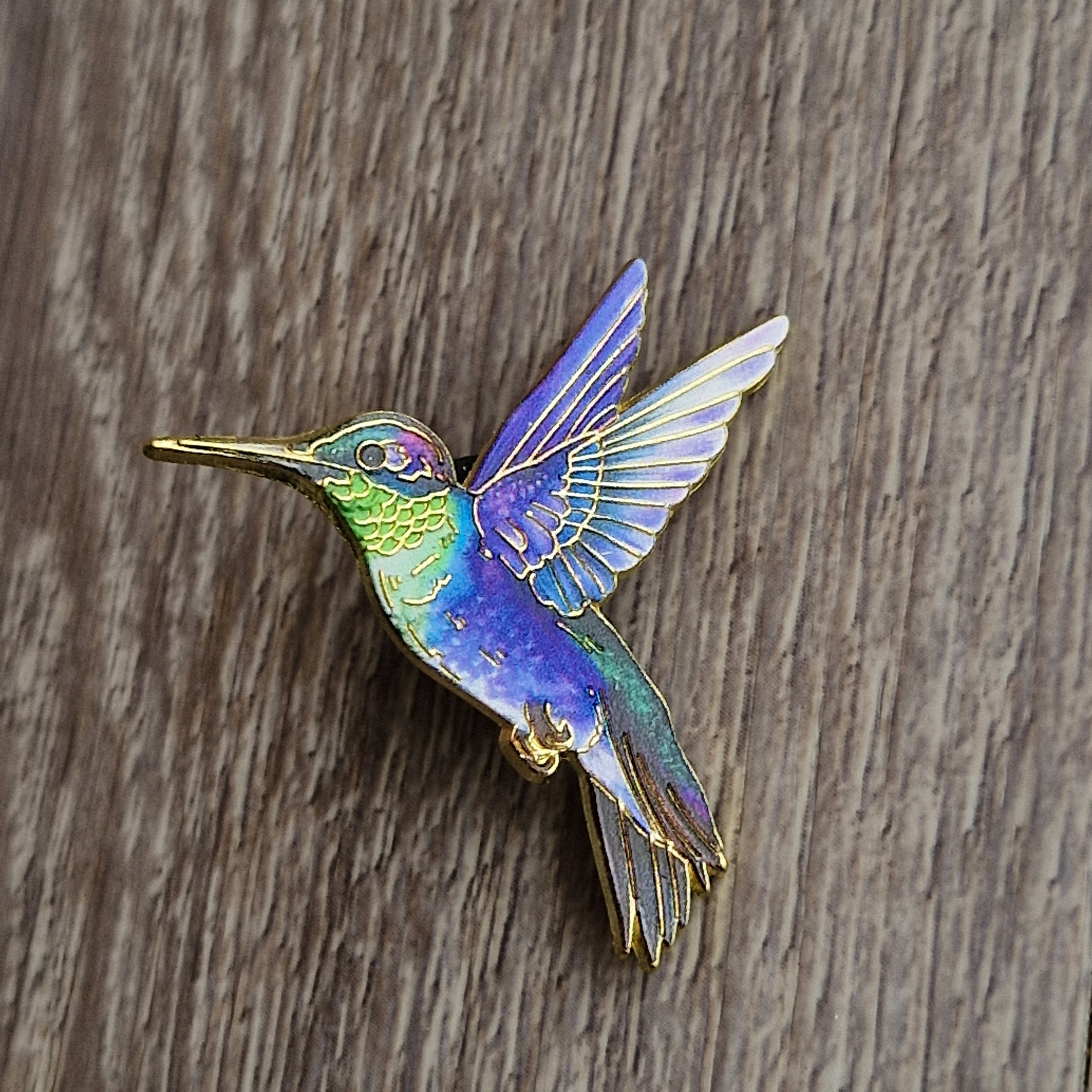 Spilla Colibrì Iridescente