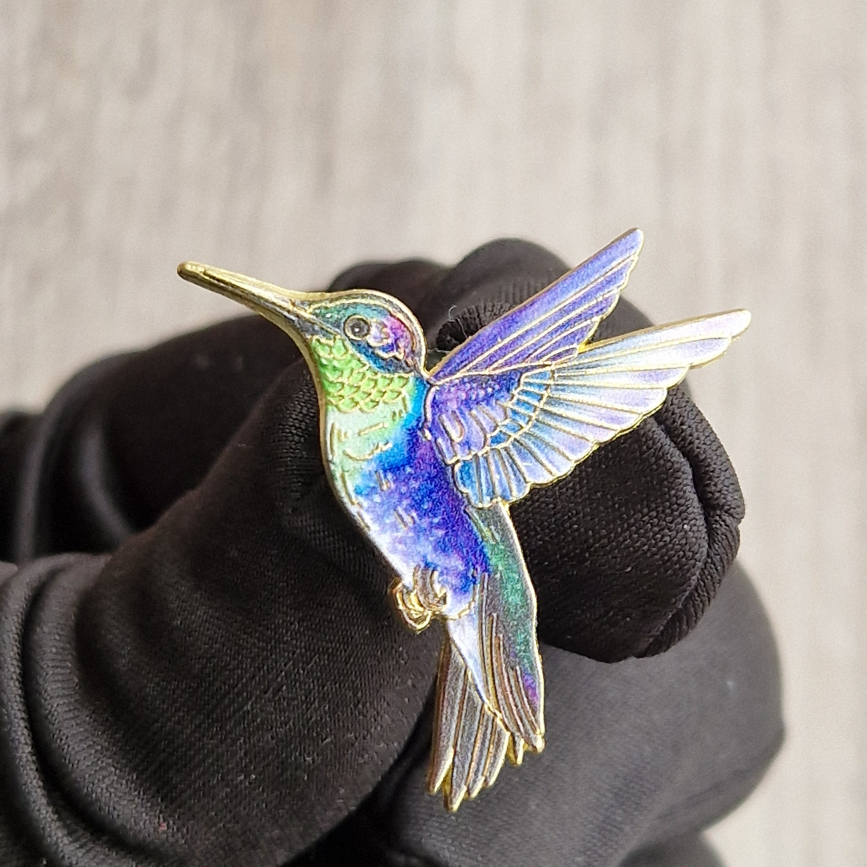 Spilla Colibrì Iridescente