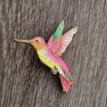 Spilla Colibrì Smaltata Colorata