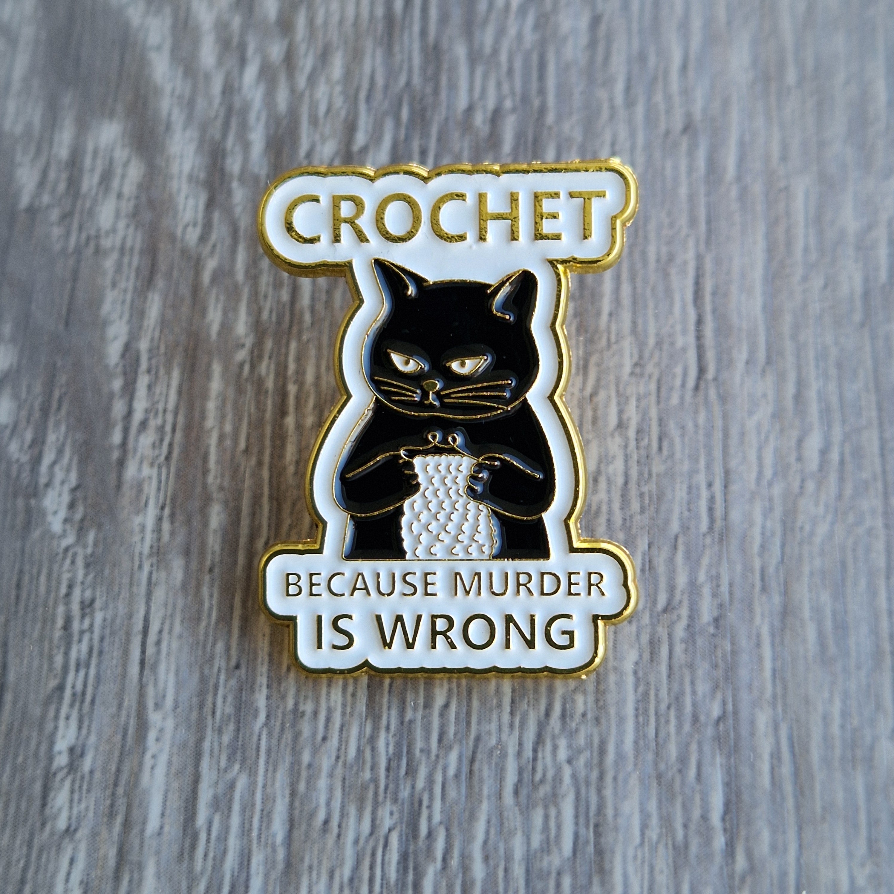 Spilla Crochet Cat